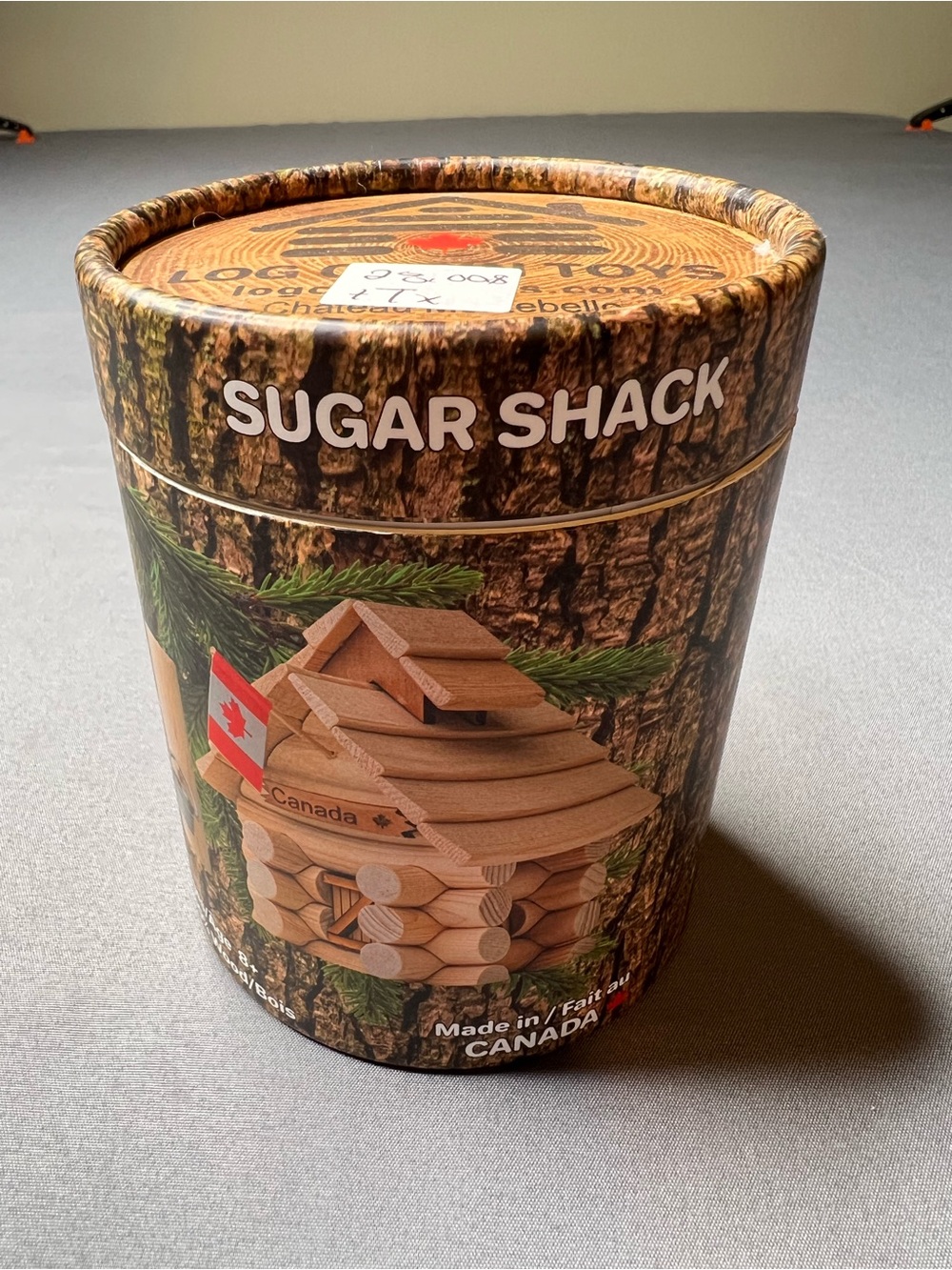 Log Cabin Toys Château Sugar Shack Wooden Building Kit 45 Pieces Made in Canada